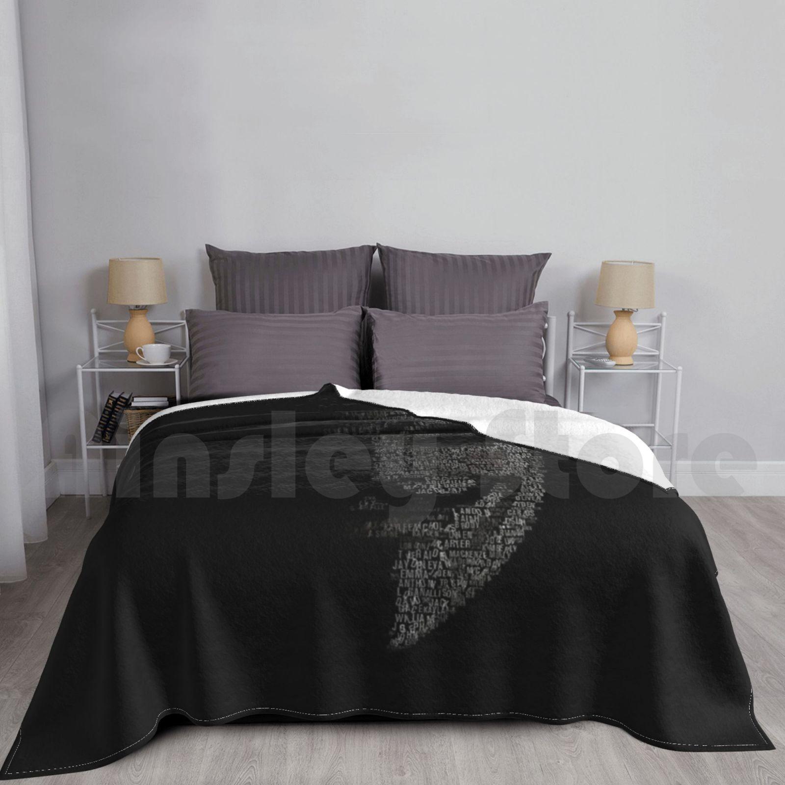 Blanket Anonymous 2k20 411 Anonymous Hack Hacker Trend Anonymities Size: 75*100cm, Weight: 230 GSM