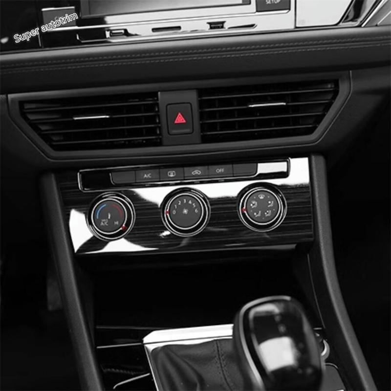 For Volkswagen Jetta Mk7 - Car ABS Accessories Central Control AC Air Conditioning Panel Decoration Frame Cover Trim