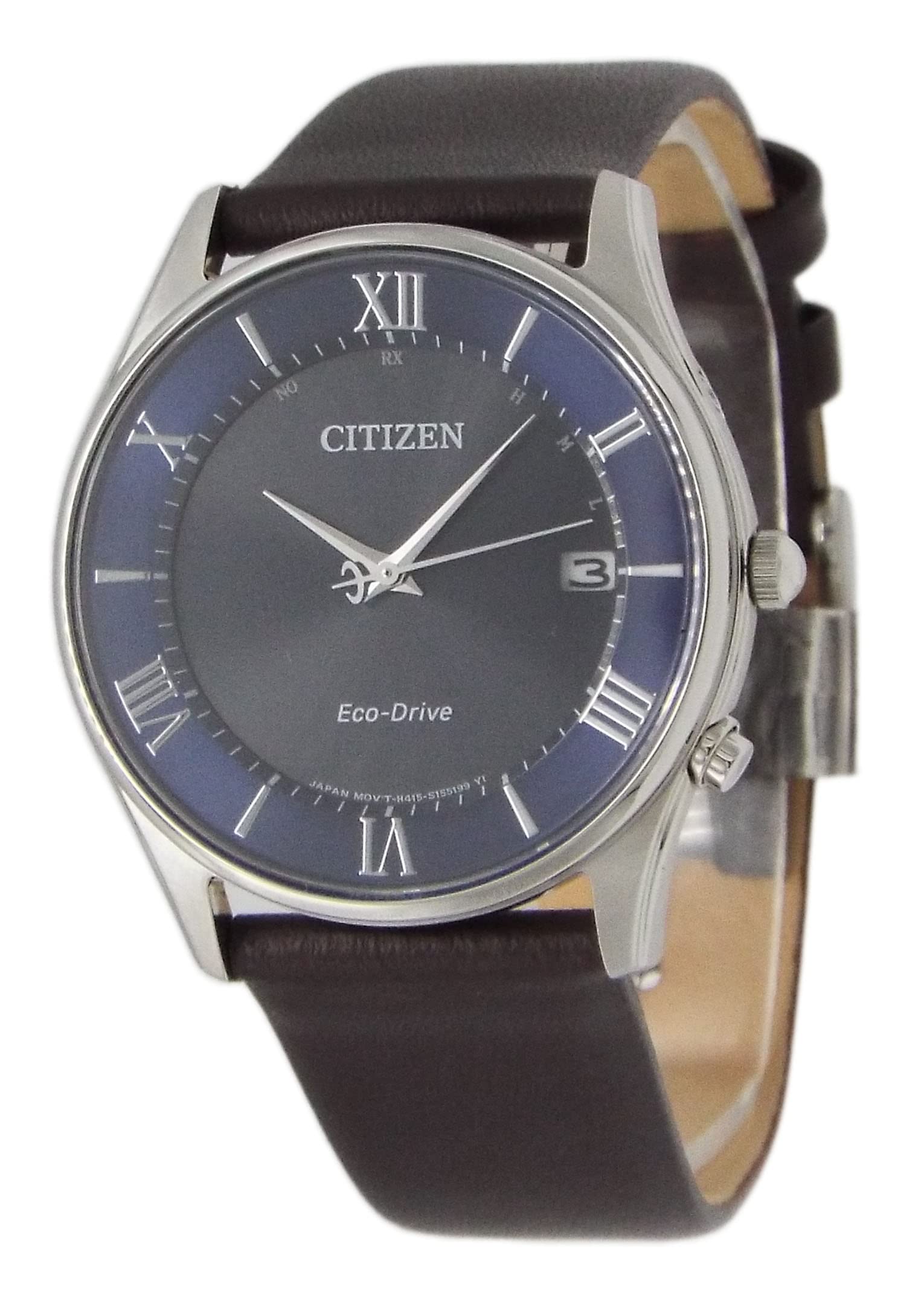 Citizen Eco-Drive Radio-Controlled Watch AS1060 Men s Blue Genuine Leather Belt Extra Belt Included Domestic Model