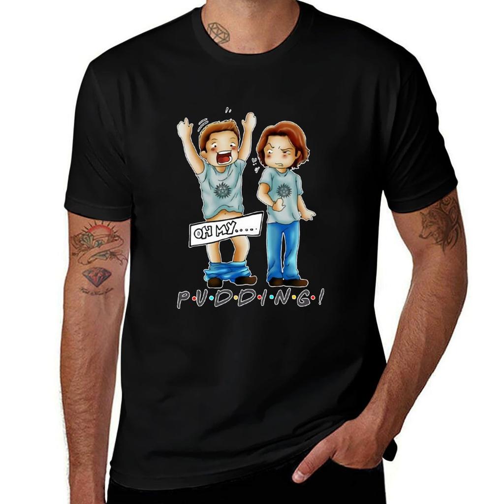 Pudding Dean Supernaturalhdb, For Men Women Black Summer Fashion, Trendy, Trend T-shirt Man T Shirt Graphic T-shirt