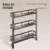 Modern Aluminum Wall Mount Shelf For Bathroom With Anodized Surface And Heavy Duty