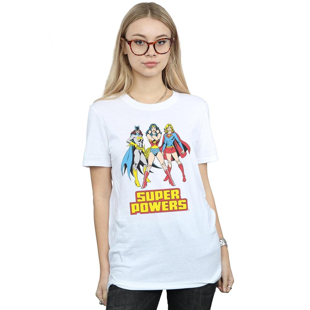 DC Super Hero Girls Womens/Ladies Super Power Group Cotton Boyfriend T-Shirt
