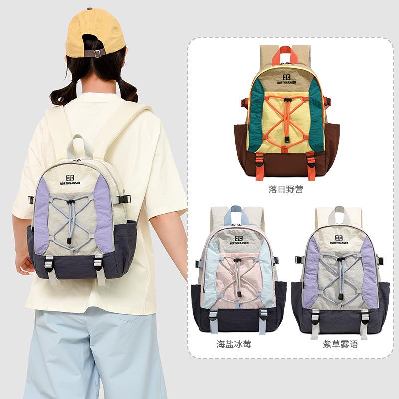 Schoolbag Japanese commuter leisure small backpack sports hiking bag personalized color matching cycling schoolbag college student backpack