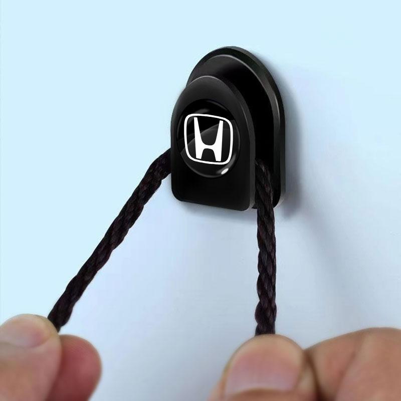 Mini Autohaken Schwarz Selbstklebend Unsichtbare Haken Innenraum Aufbewahrungshalter für Honda Mugen Power Honda Civic Accord CRV Hrv Jazz