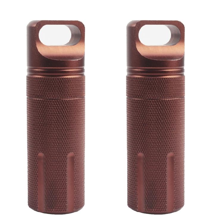 Aluminum Alloy Pills Box Waterproofs Medicine Box Case Keychains Holder Container Bottles Small Travel Medicine Bottle