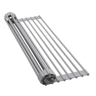 HEDONLEE Dish Over the Foldable Dish Dish Space Antibacterial Drainer, Sink, Foldable, Silicone, 4333cm, Drainer, Drainer, Compact, Saving,