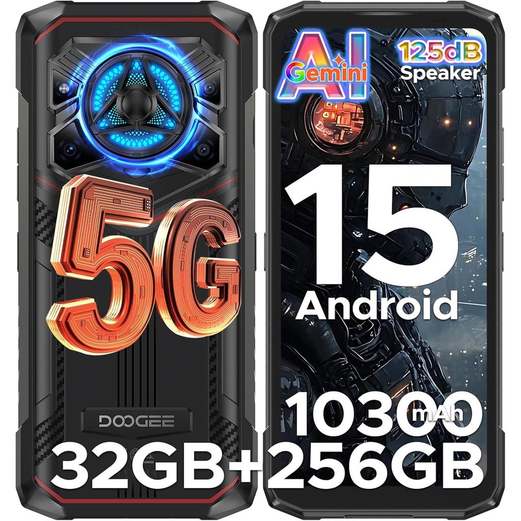 DOOGEE Blade 20 Play Outdoor Mobile Phone, 10300mAh, 32(8+24)GB 256GB, 6.6 Inch,125 DB Speaker