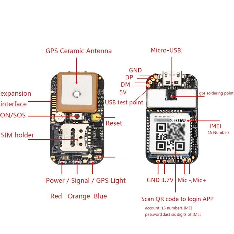 Mini 4G GPS Tracker ZX908 CAT1 PCBA Chip Board For Vehicle Car Person Tracking System Wireless WIFI Beidou Satellite Locator