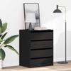 Drawer Chest Black 60 x 41 x 76 cm Engineered Wood