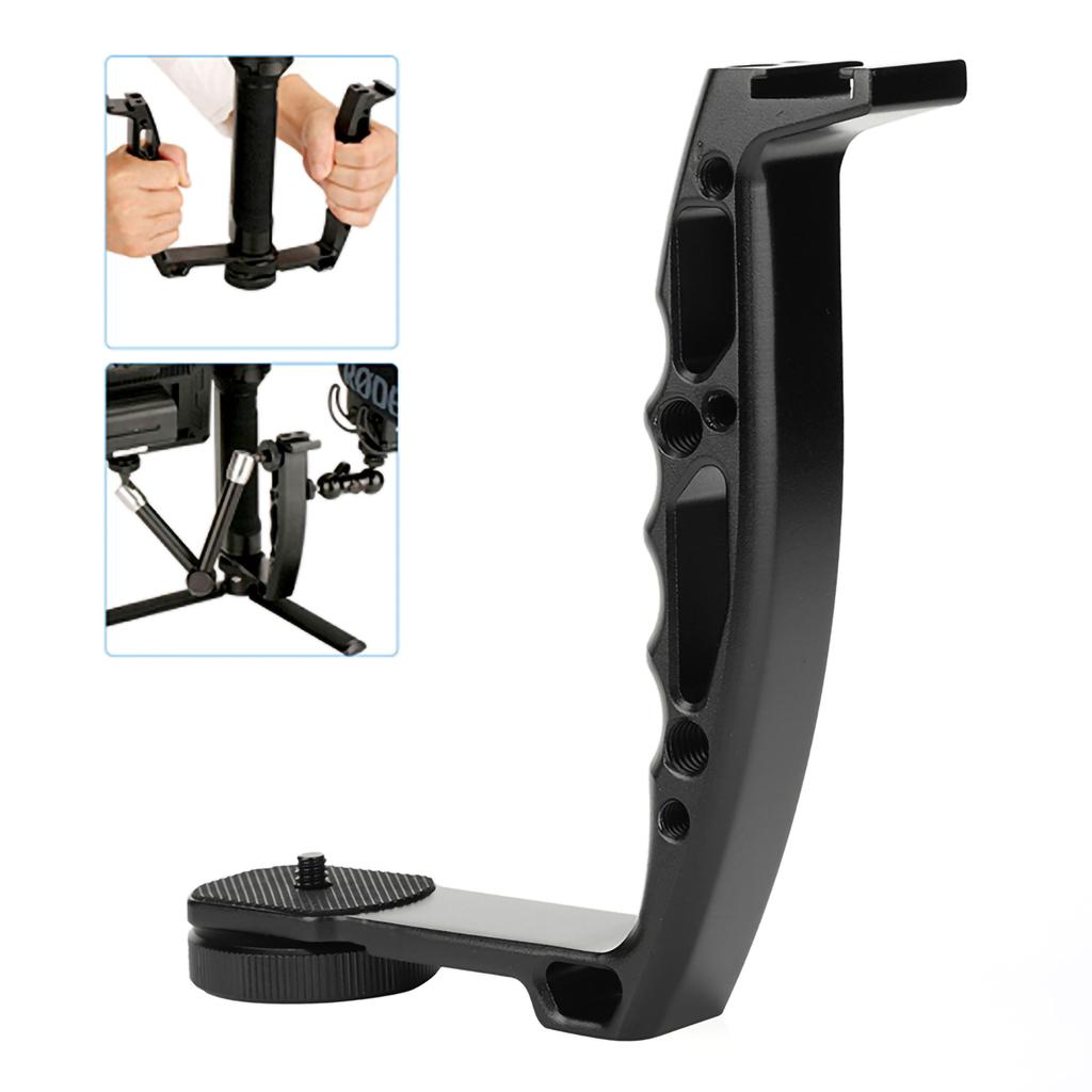 Accessory for Zhiyun Crane 2 Aluminum Alloy L Bracket Extended Single Handle Grip for Zhiyun Crane 2  Ronin S Gimbal