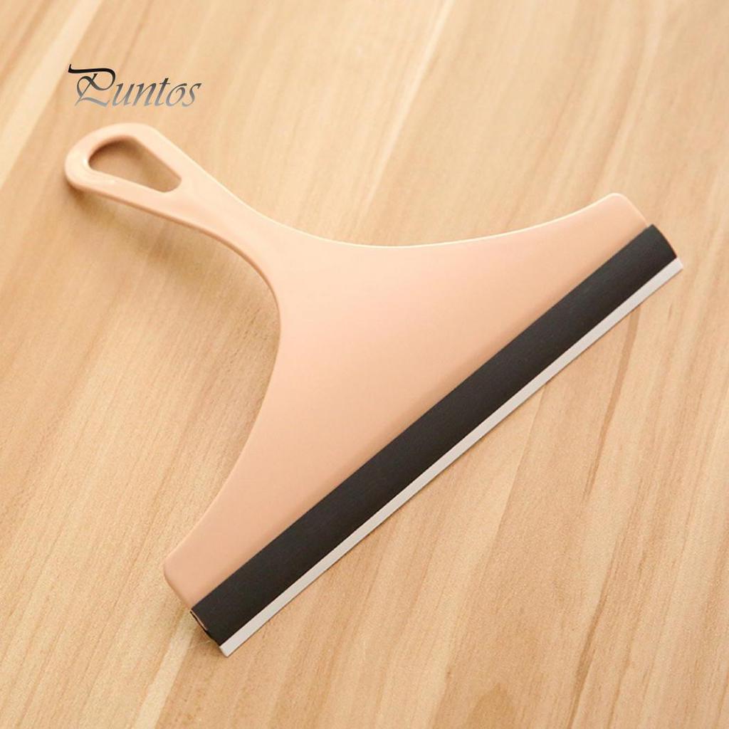 Portable Glass Window Wiper Soap Cleaner Squeegee Bathroom Mirror Blade Brush