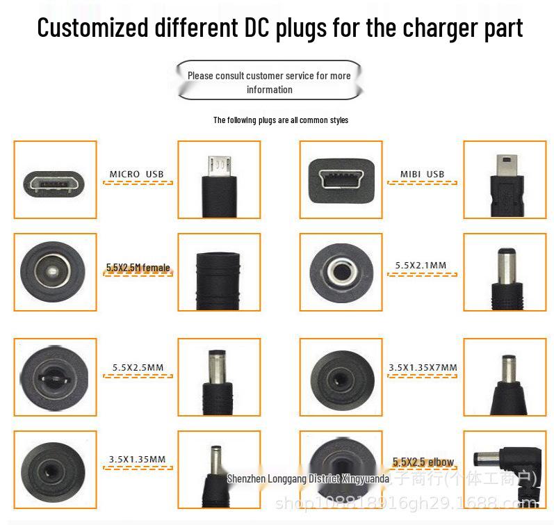 Adaptateur secteur 15V 3A avec affichage et interrupteur pour haut-parleur/scanner