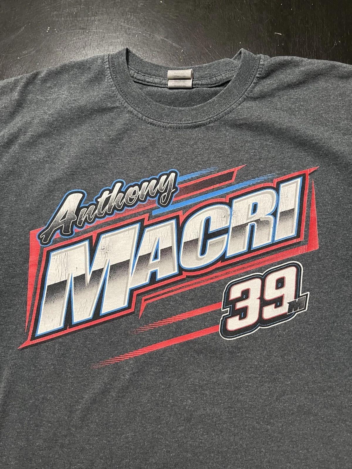 

Anthony Macri 39M Racing T-Shirt, Gray, Size: Medium S
