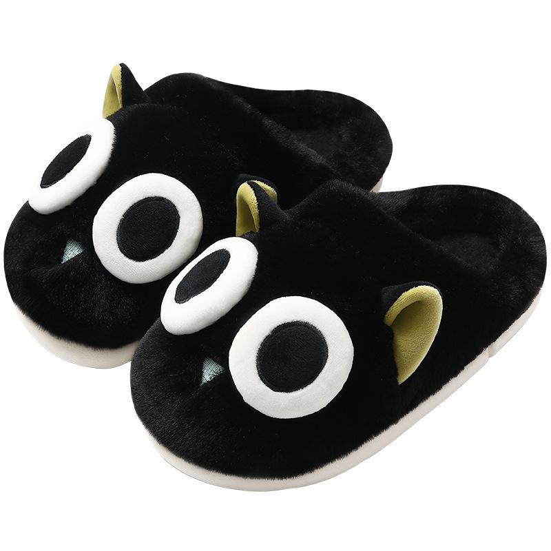 Cartoon cute cute cotton slippers autumn and winter indoor home non-slip plush thickened warm cotton mop