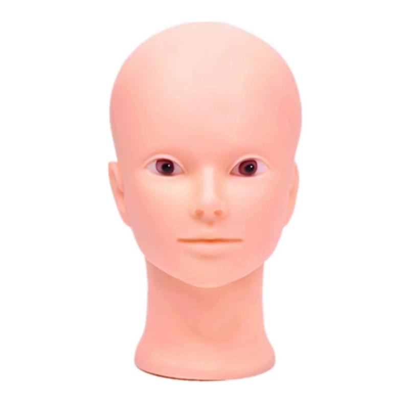 Professioneller Schminkpuppenkopf Glatzkopf Schaufensterpuppenmodell Zum Herstellen von Perücken Styling-Kappen Friseurhut Kopfbedeckung Ausstellungsständer