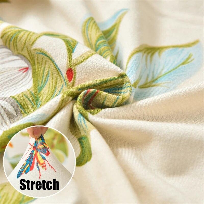 Printed Elastic Recliner Sofa Cover Soft Stretch Single Sofa Covers for Living Room Pets Kid Split Functional Lounger Chair Case