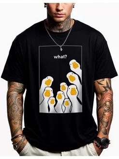 Черная оверсайз футболка с принтом в стиле Y2K гранж drain L