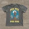 Cursed Meme Shirt, Pee Pee Poo Poo T-Shirt, Funny Skeleton Graphic Tee for Men Women, Weirdcore Gen Z Top, Spooky Sarcastic Gift