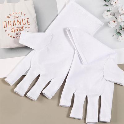 1 ζεύγος Anti Uv Gloves Uv Shield Glove Fingerless Manicure Nail Art Tool Led Uv