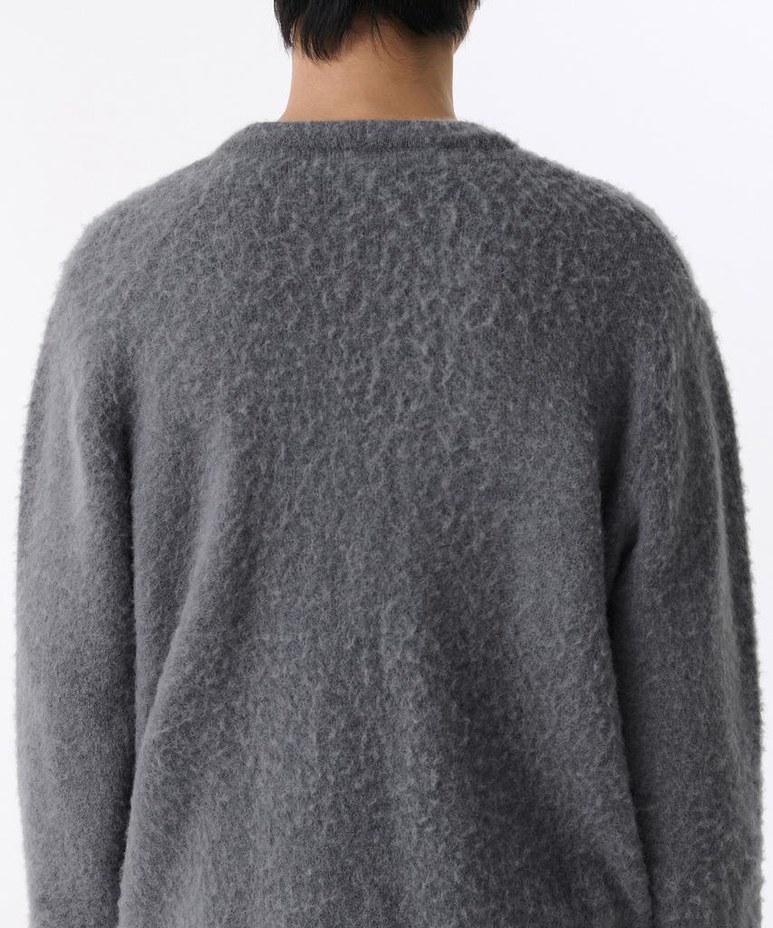 Musinsa Standard Hairy Alpaca Cardigan [Medium Gray]