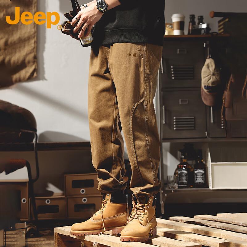 JEEP Men's Loose Fit Cargo Joggers