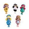 5 Stück 35mm Große Cartoon Schönheitsmädchen Kawaii Flatback Resin Prinzessin DIY Dekoriert Haarnadel Scrapbook