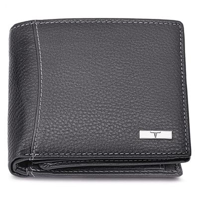 Oliver Grey Leather Wallet for Men