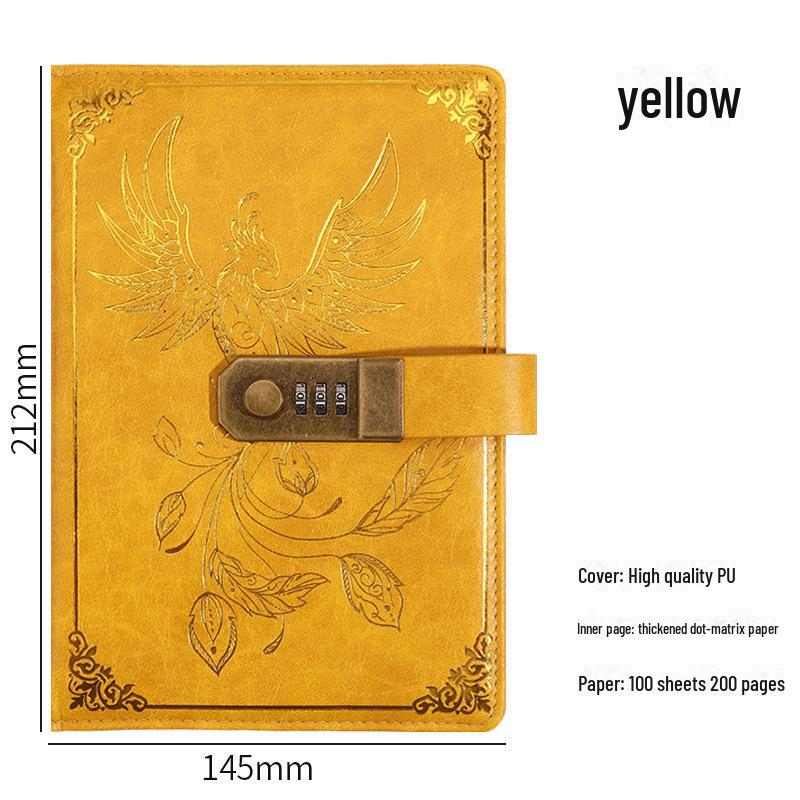 Zestaw notesu A5 w stylu retro z hasłem w pudełku prezentowym: Dziennik spotkań biznesowych z możliwością personalizacji logo.