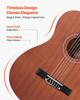 Classical Guitar, 900 mm, Wood Classical Guitar Starter Kit for Beginners, with Nylon Strings, Gig Bag, Strap, Tuner, Extra Strings, Picks, Capo,