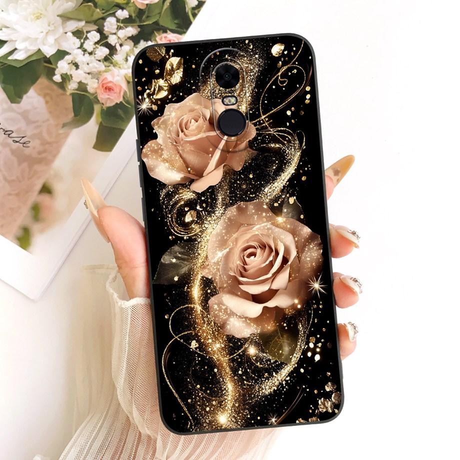 New Fashion Painting Phone Case For Xiaomi Redmi 5 Plus Redmi5 5+ 5Plus Funda Soft Matte Silicone Bow Pattern Cartoon Cat Covers