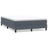 Łóżko Box Spring Bez Materaca Ciemnoszary 140X220 Cm Aksamit