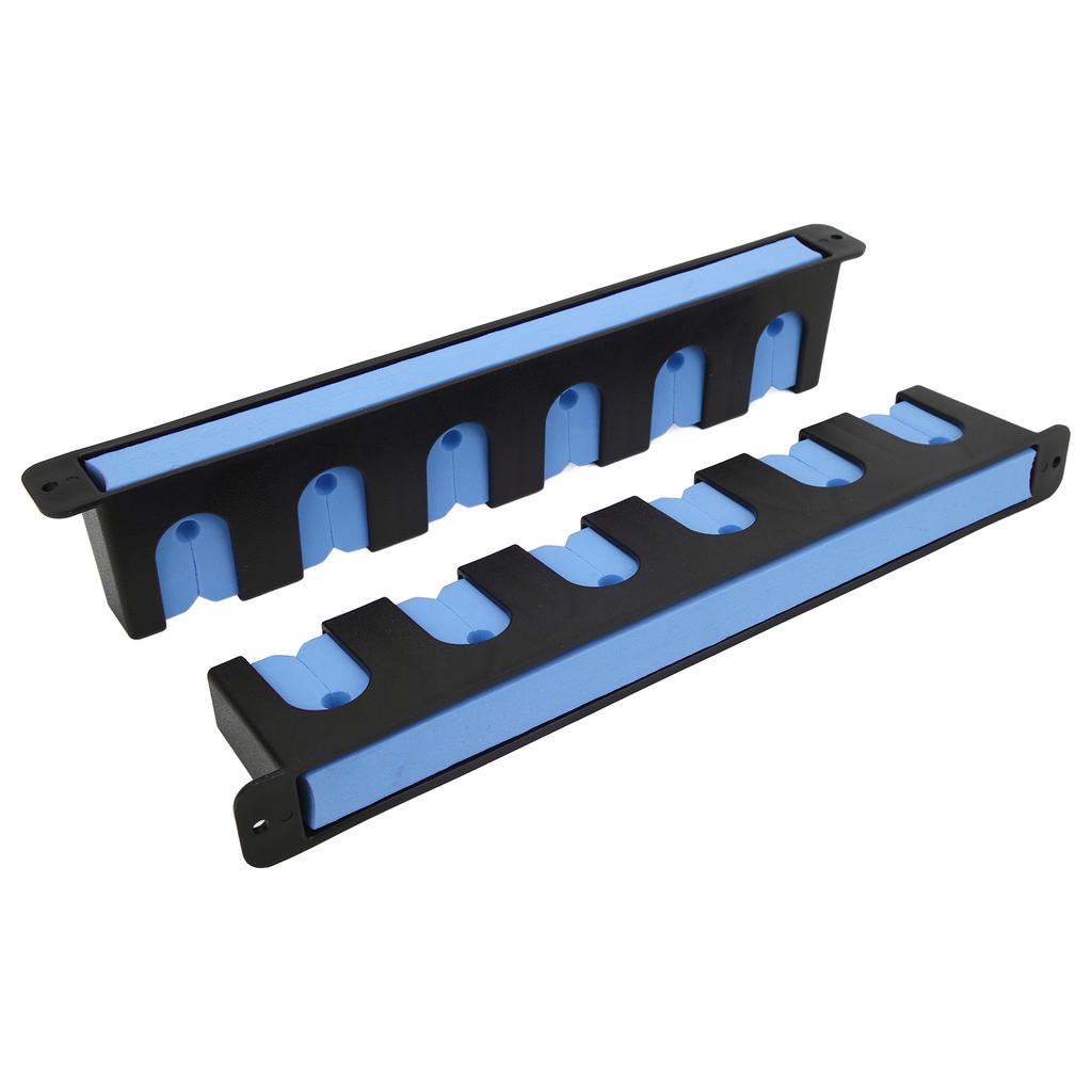Wall Mounted Fishing Rod Rack Chemical Resistant Vertical 6 Fishing Rod Holder with 4 Screws