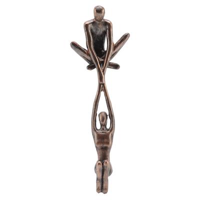 Lover Sculpture Ornament Resin Abstract Art Statue Couple Man Lifting Woman Dancing Figurine