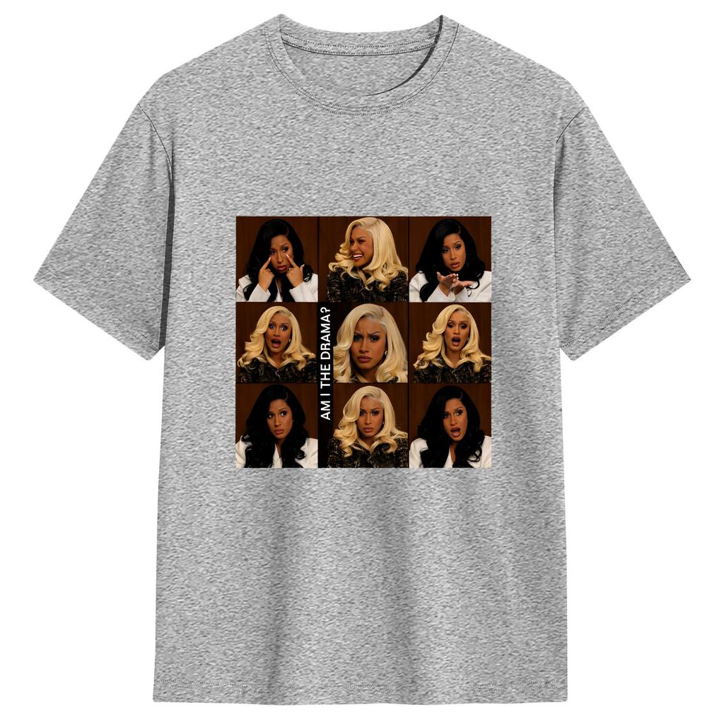 Cardi B Vintage Unisex T Shirt Vintage Tees Short Sleeve Round Collar Tshirt 100 Cotton Gift Tops