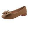 Spring New French Mary Jane Shoes Square Head Temperament Single Shoes Women's Bow Daily Commuter Women's Shoes