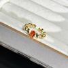 Fashionable Wheat Themed Open Rings Decoration for Women Adjustable Designs Sturdy Alloy Jewelry Statement Pieces