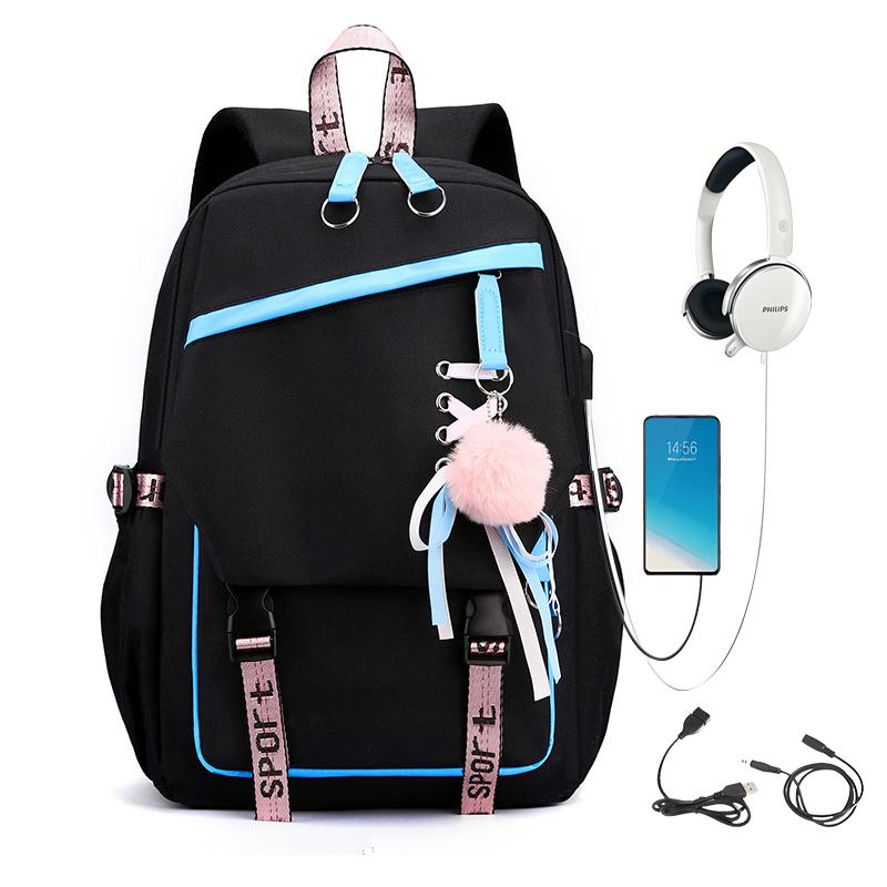 Color Block Patchwork Rugzak Multi Pocket Rugzak Grote Capaciteit Mochilas Casual Student Schooltas Tiener Terug naar School Cadeau