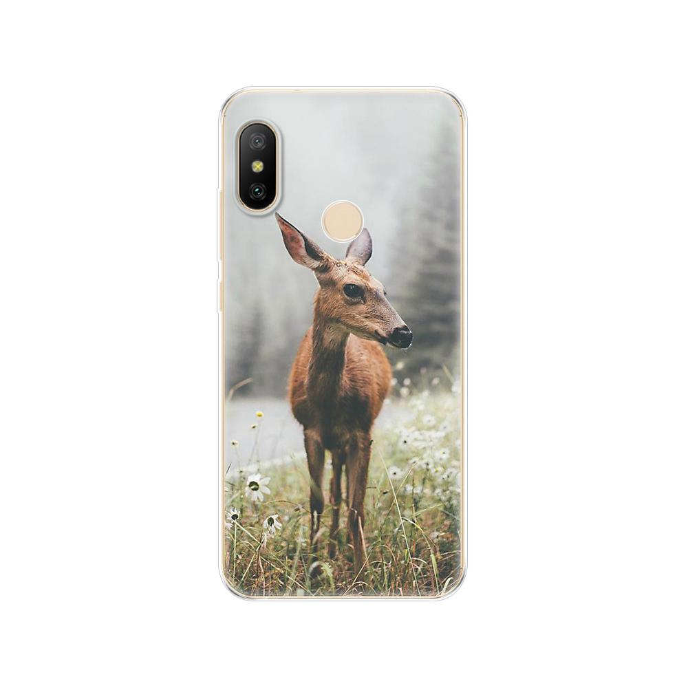 Silikonové pouzdro pro Xiaomi MI A2 LITE Case Full Protection Měkký tpu Zadní kryt Telefon Pouzdra pro Xiomi MI A2 LITE nárazník Coque