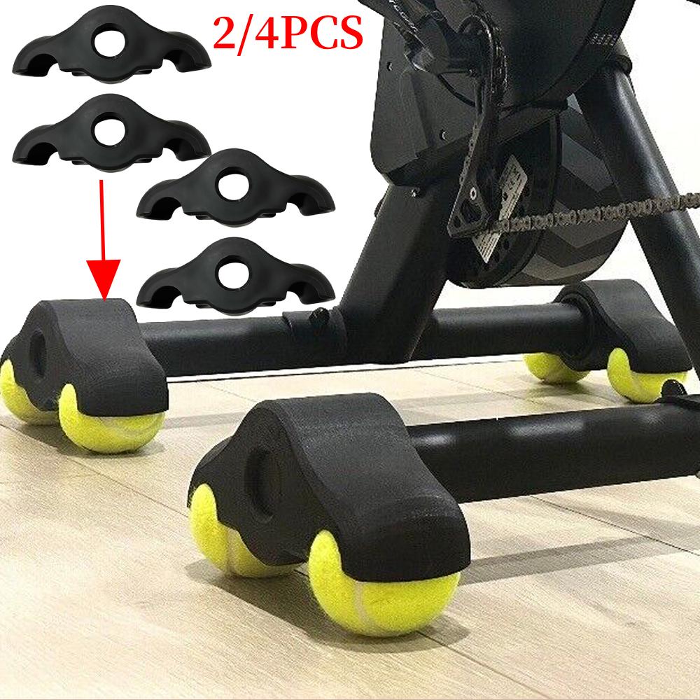 Tennis Ball Foot Pads Shock Absorbing Rocker Plate Feet Indoor Cycling Foot Pads for Smart Bike Trainer Home Workout Equipment