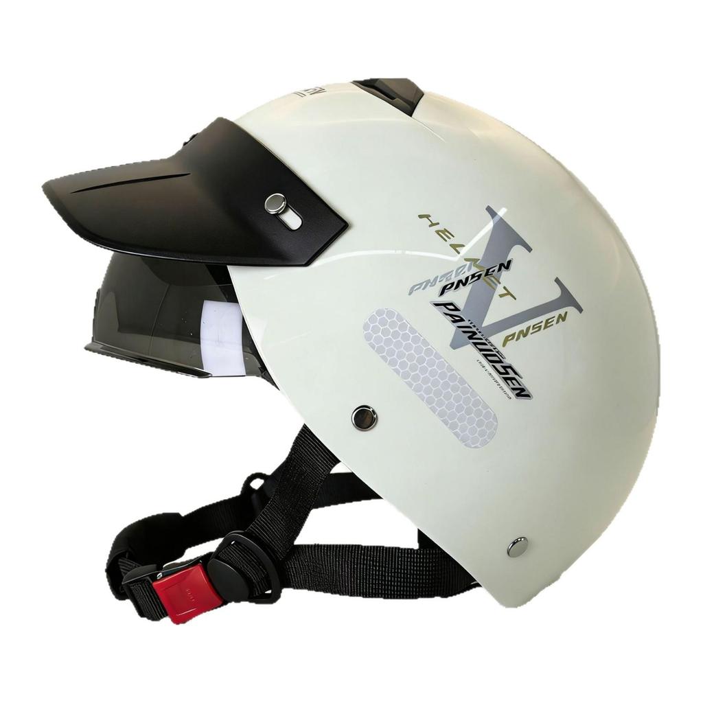 Unisex All-Season Electric Scooter & Motorcycle Helmet with Summer Sun Protection