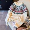 Women's Retro Christmas Sweater: Cozy Milky Fufu Knitwear for Autumn and Winter - Thick, Loose, and Beautifully Designed