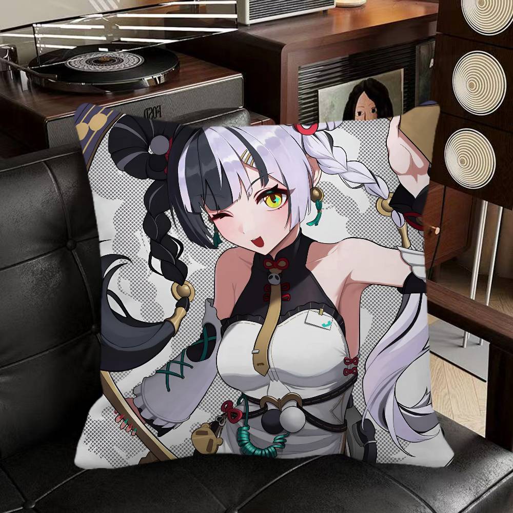 Dialyn Zenless Zone Zero Game Pillow Case Square Pillow Bedroom Sofa Leisure Comfort Cushion Car Home Decoration