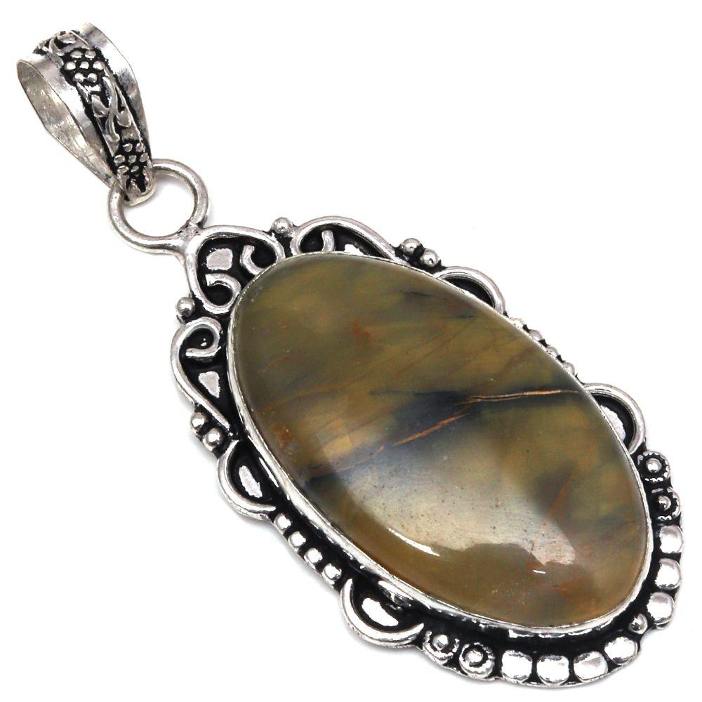 

Подвеска Newlite Jasper Gemstone Подарок для нее Серебряные украшения 2,5