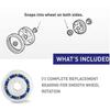 8pcs Wheel Ball Bearing For -sweep 360 380 Pool Cleaner Wheel Plastic Ball Bearing Parts