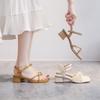 8148-9 Sandals Women's 2025 This Summer's New Versatile Simple Strap Roman Shoes