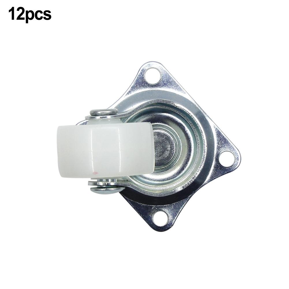 Swivel Casters Bearing Wheels Mount Ball White/silver