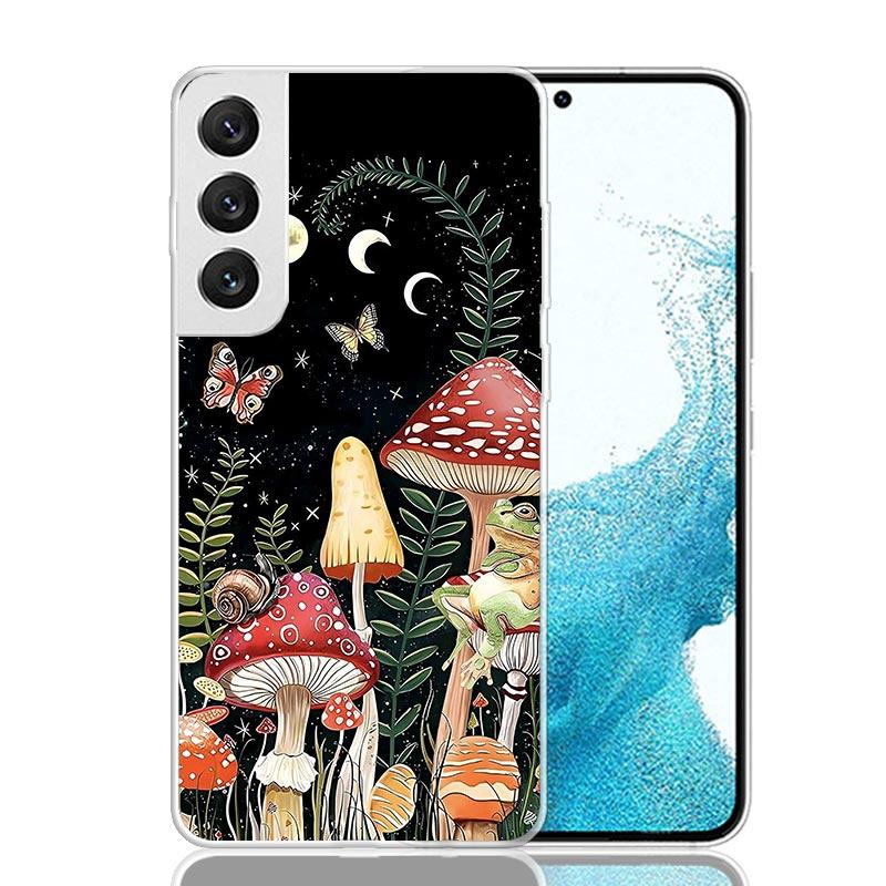 Colorful Mushroom For Samsung Galaxy S25 S24 S23 S22 Ultra Phone Case S21 Plus S20 FE S10 + S25Edge Fundas Cover Coque S25 S24 S
