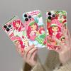 S-Strawberry-shortcake Girl Phone Case For IPhone 11 12 13 14 15 16 17 Pro Max Plus Transparent Back Cover