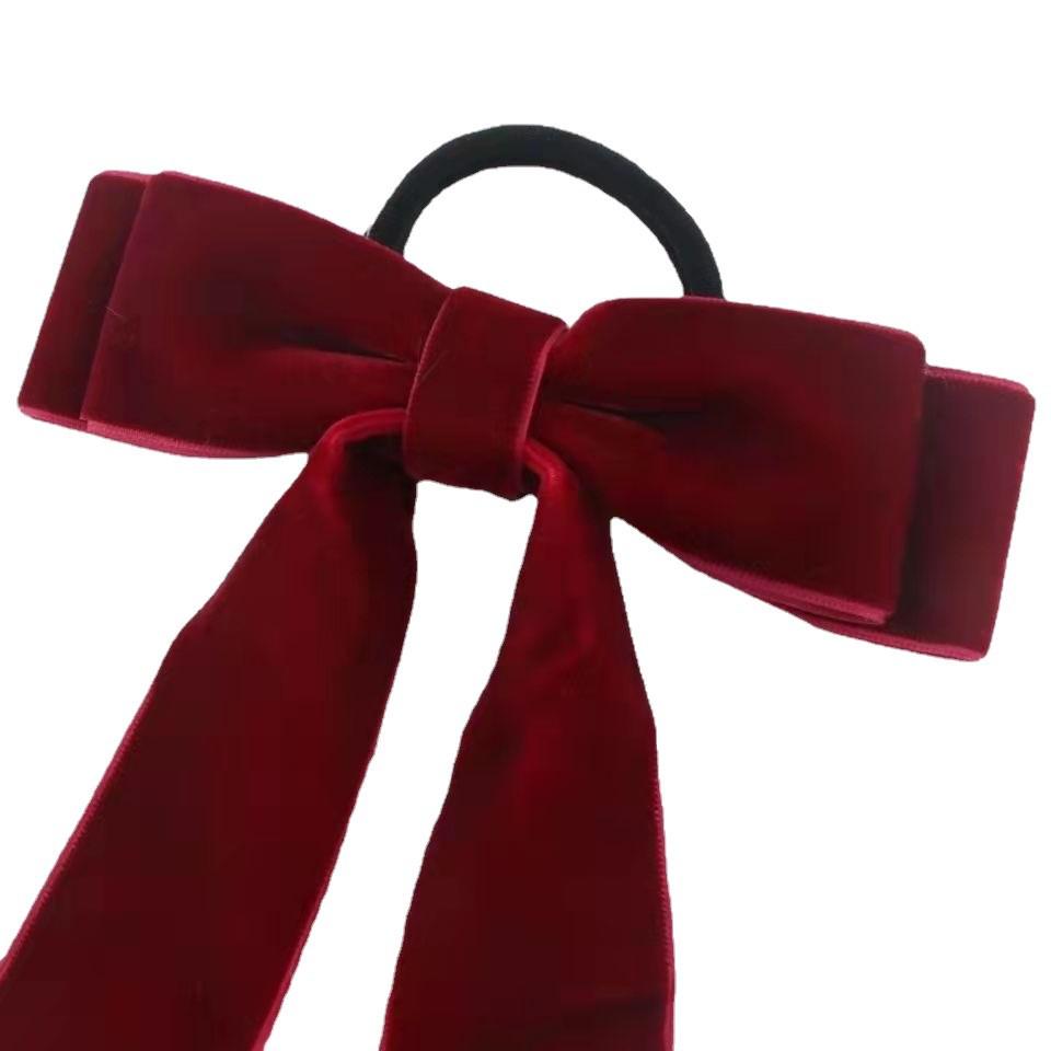 Korean Velvet Bowknot Hair Clip - Simple & Stylish Duckbill Design