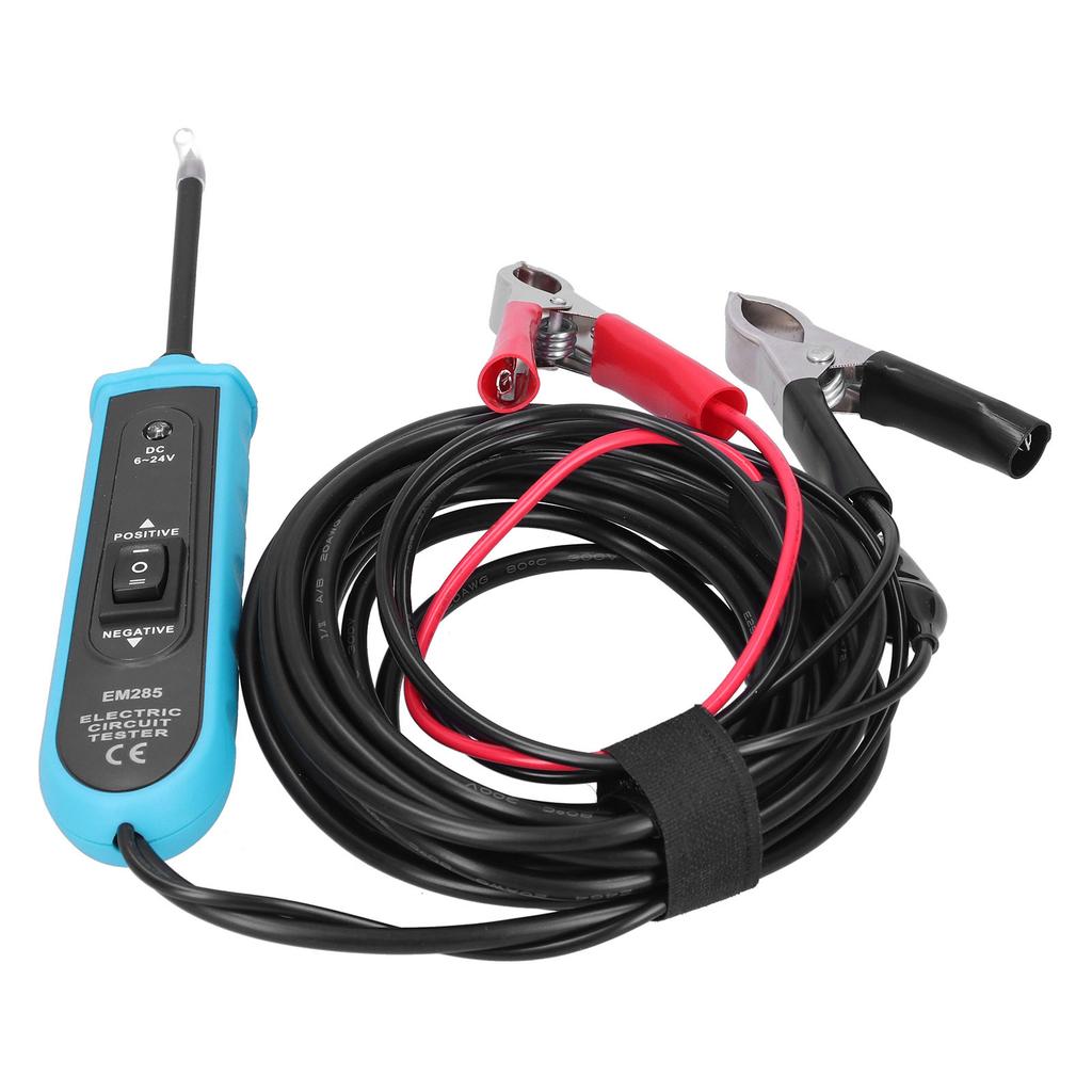 EM285 Car Electric Circuit Tester 6‑24V DC Overload Protection with Detachable Circuit Probe